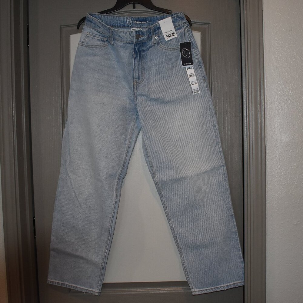 Original Use Relaxed Straight Leg Blue Jeans Men's